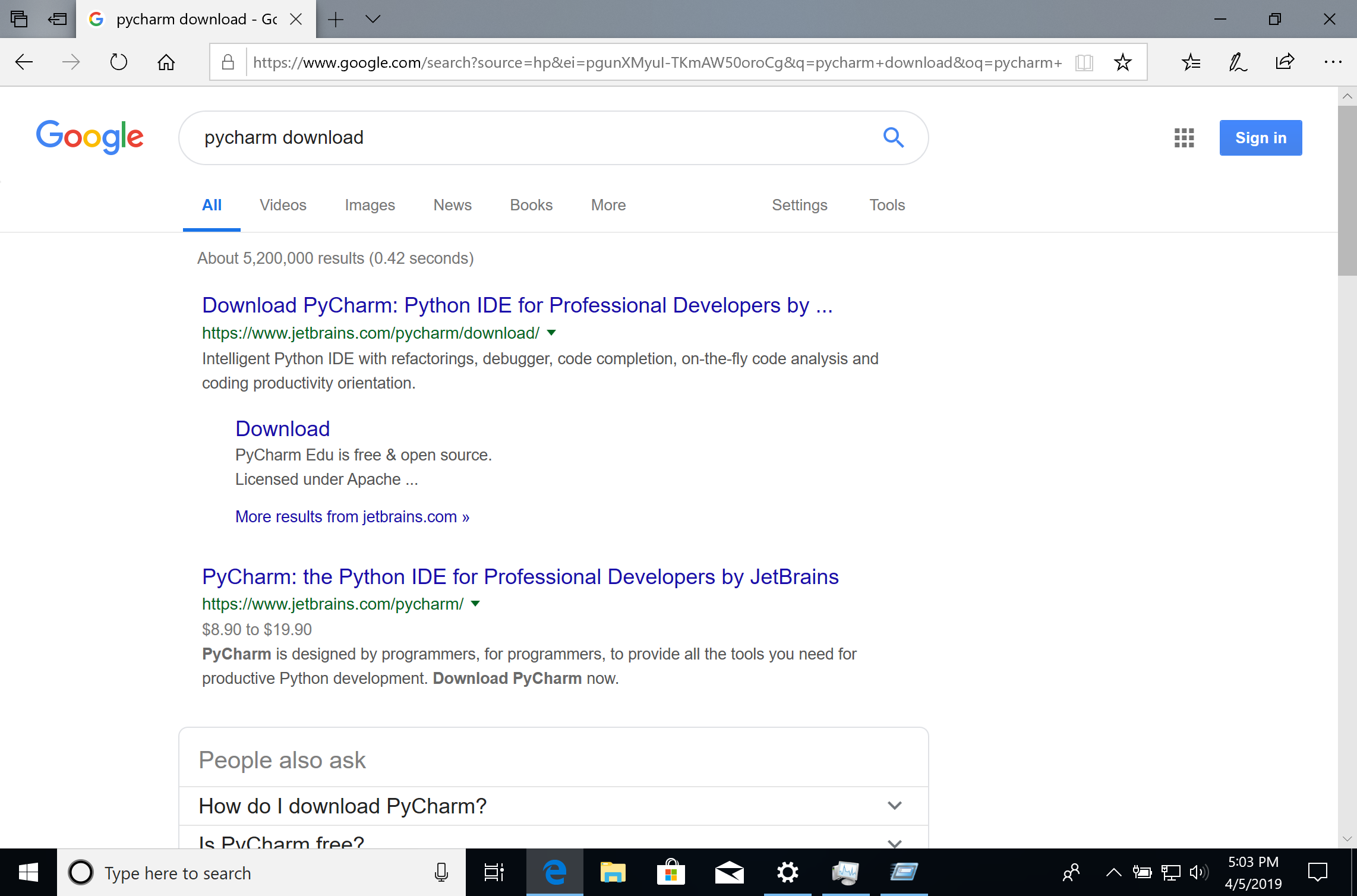 00020 google search pycharm download