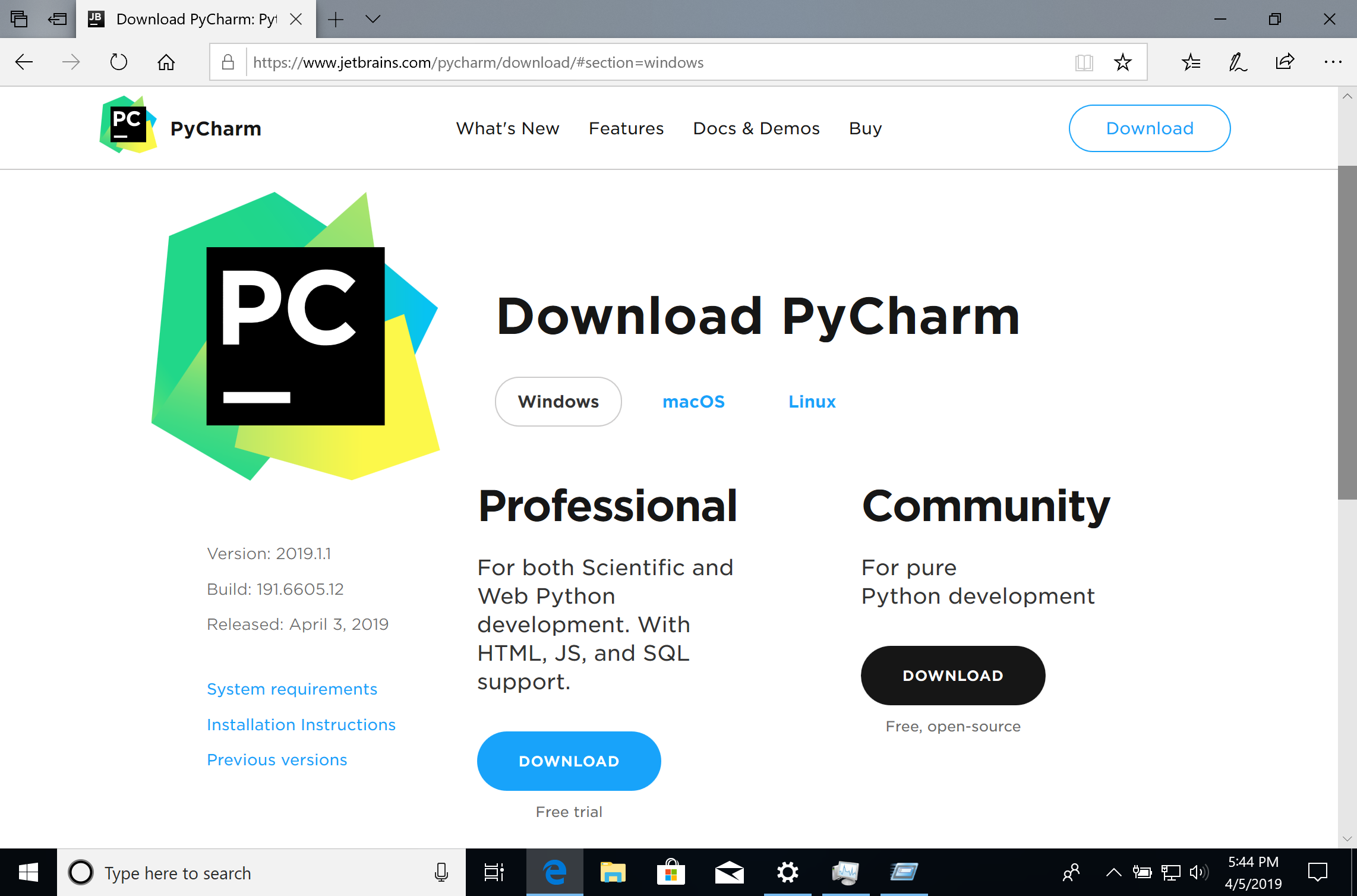 00030 download pycharm community edition