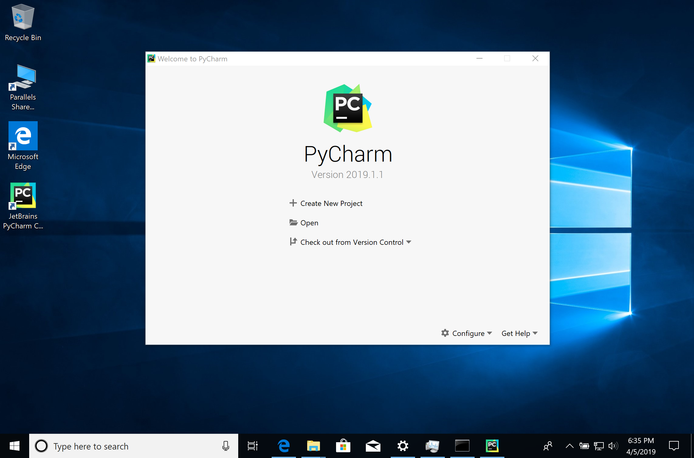 00270 start pycharm